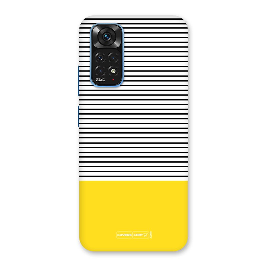 Bright Yellow Stripes Back Case for Redmi Note 11S