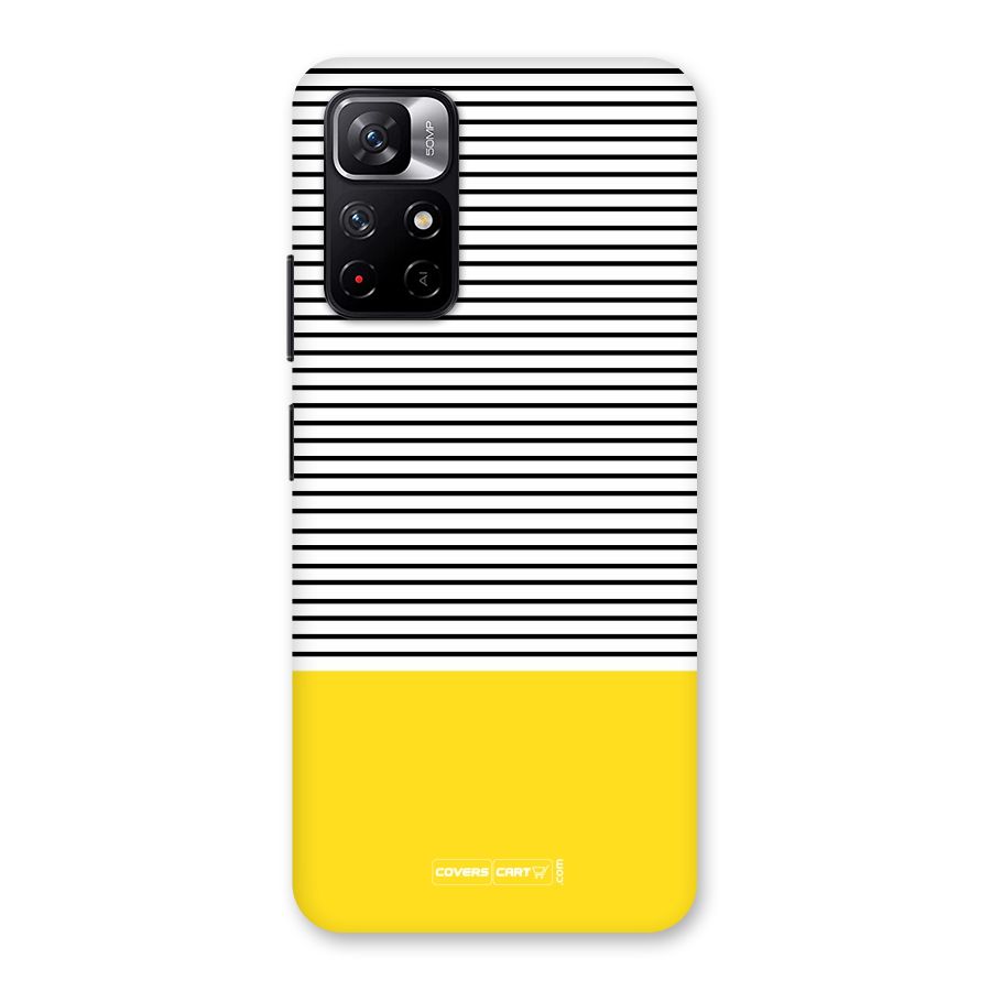 Bright Yellow Stripes Back Case for Redmi Note 11T 5G