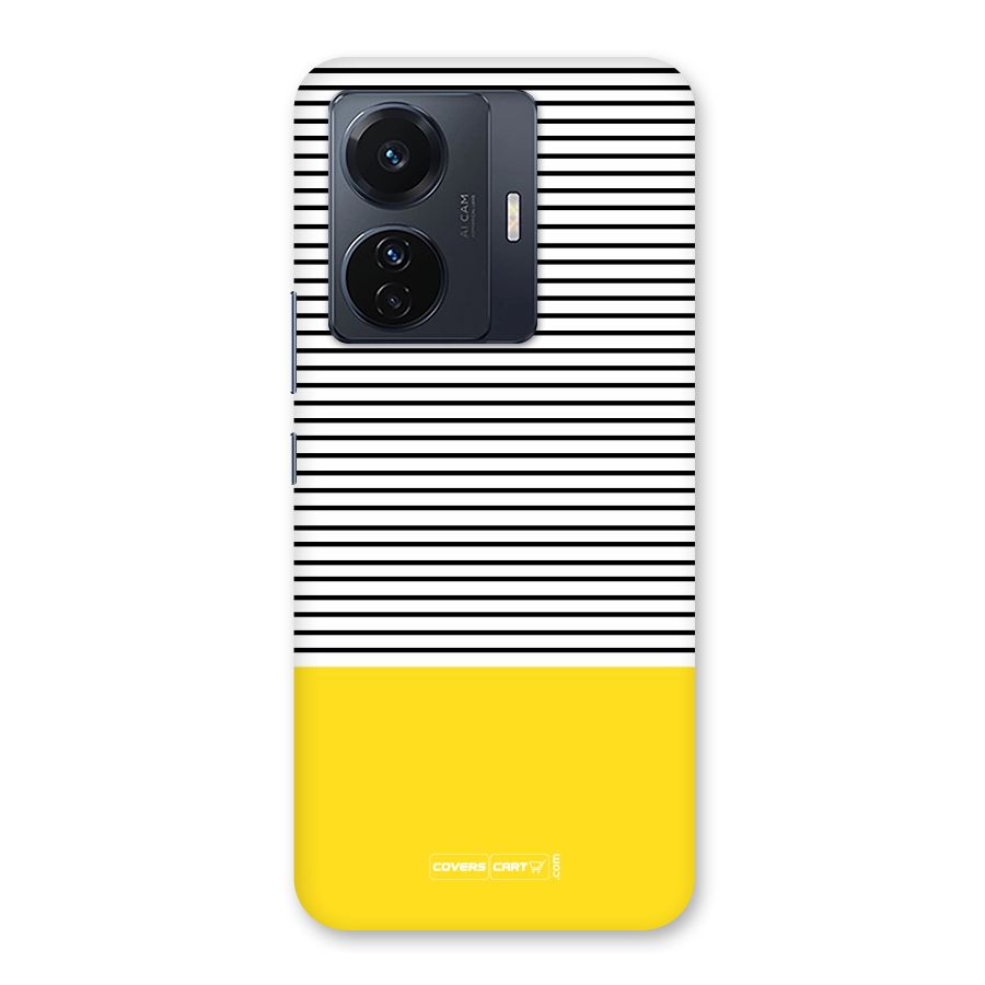 Bright Yellow Stripes Back Case for Vivo T1 Pro