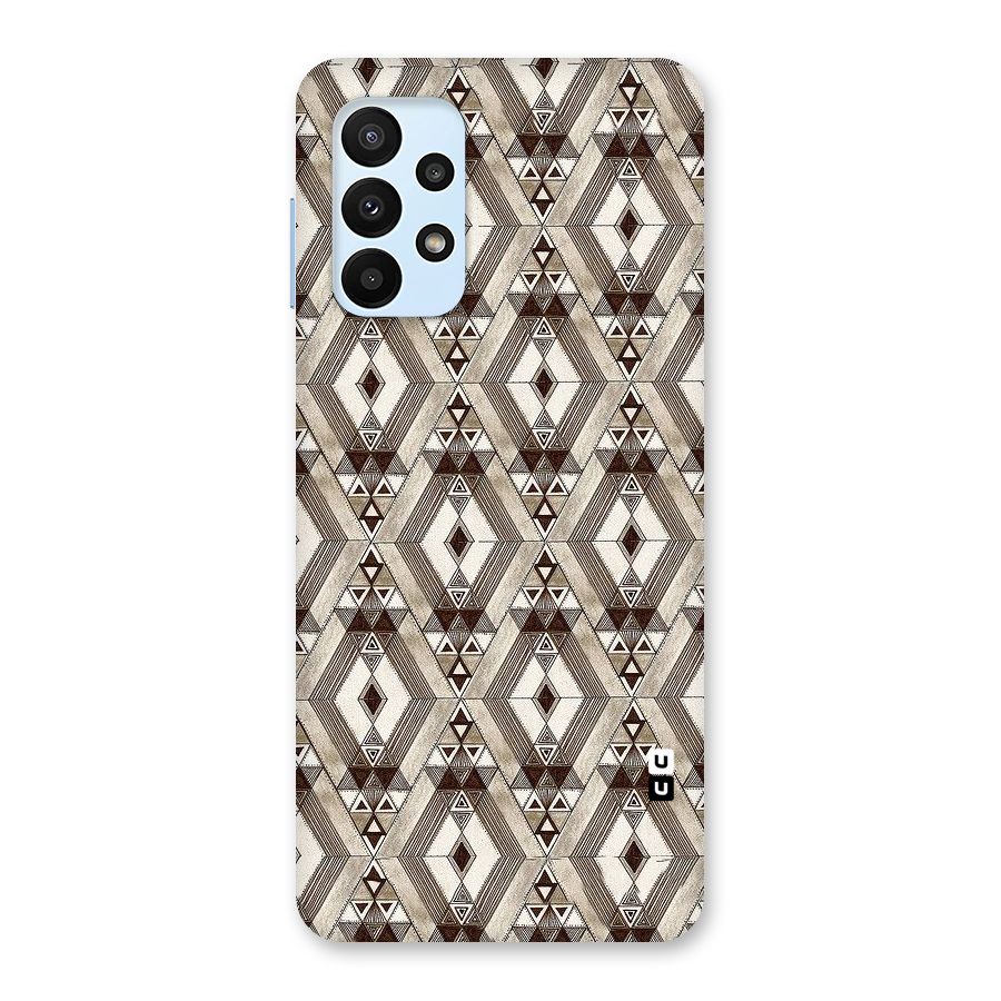 Brown Abstract Design Back Case for Galaxy A23