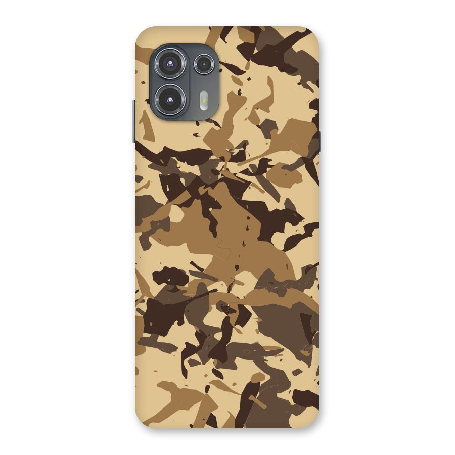 Brown Camouflage Army Back Case for Motorola Edge 20 Fusion