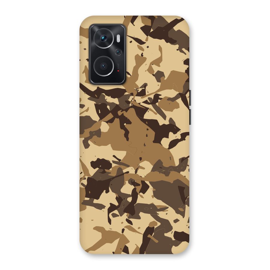Brown Camouflage Army Back Case for Oppo K10 4G