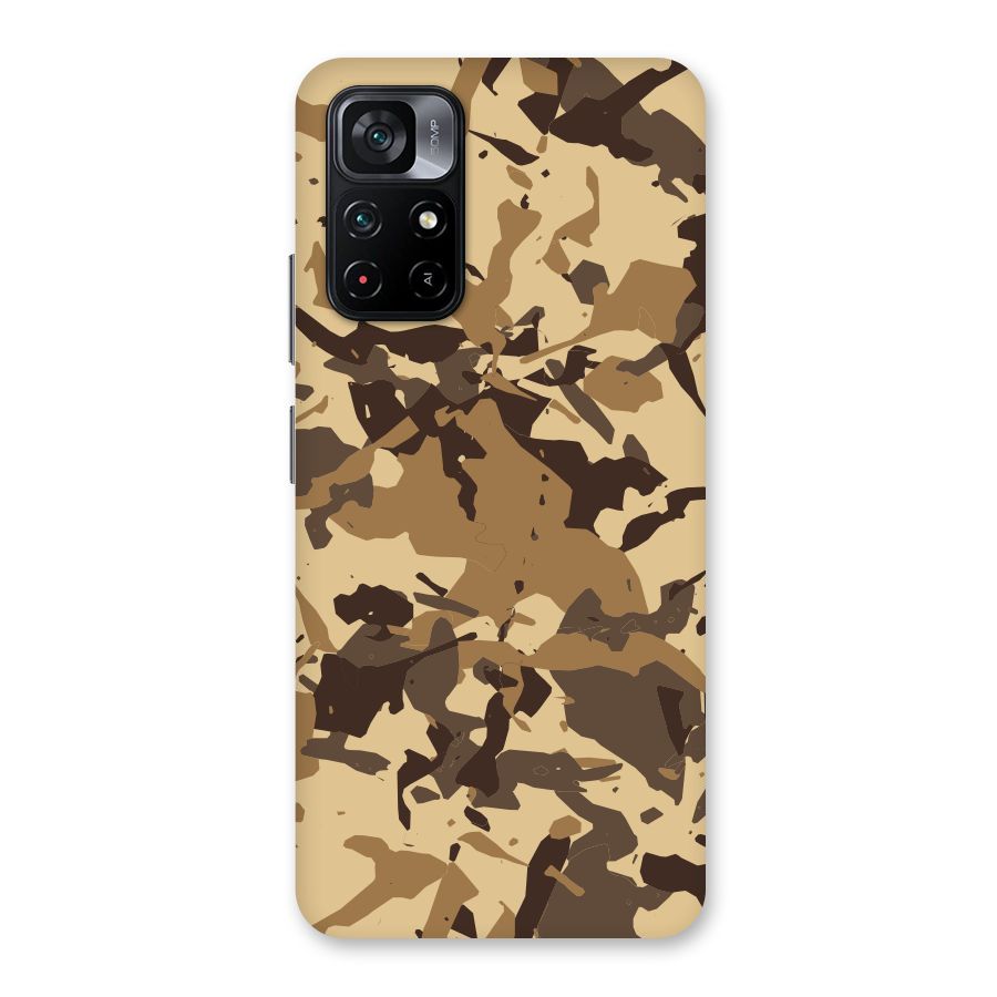 Brown Camouflage Army Back Case for Poco M4 Pro 5G
