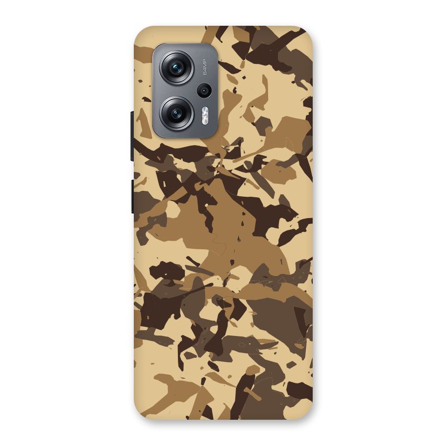 Brown Camouflage Army Back Case for Redmi K50i