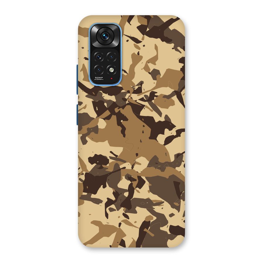 Brown Camouflage Army Back Case for Redmi Note 11S