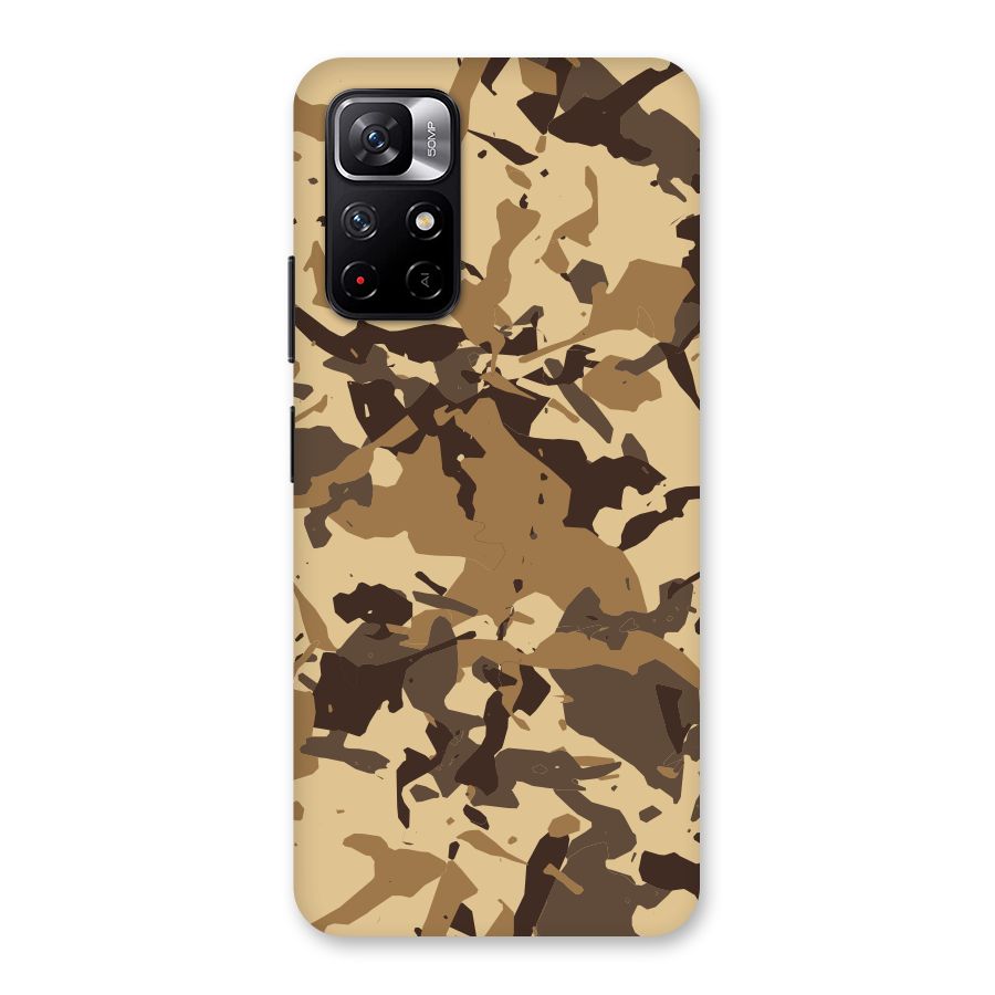 Brown Camouflage Army Back Case for Redmi Note 11T 5G