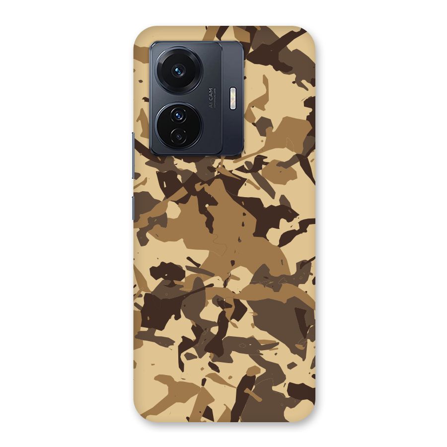 Brown Camouflage Army Back Case for Vivo T1 Pro