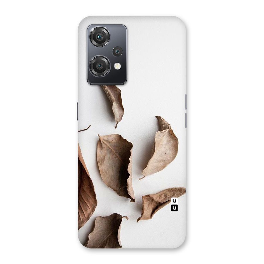 Brown Dusty Leaves Back Case for OnePlus Nord CE 2 Lite 5G