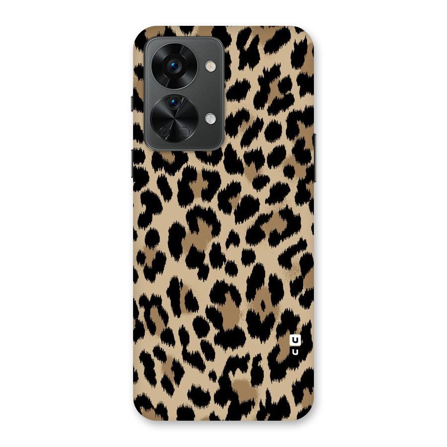 Brown Leapord Print Back Case for OnePlus Nord 2T