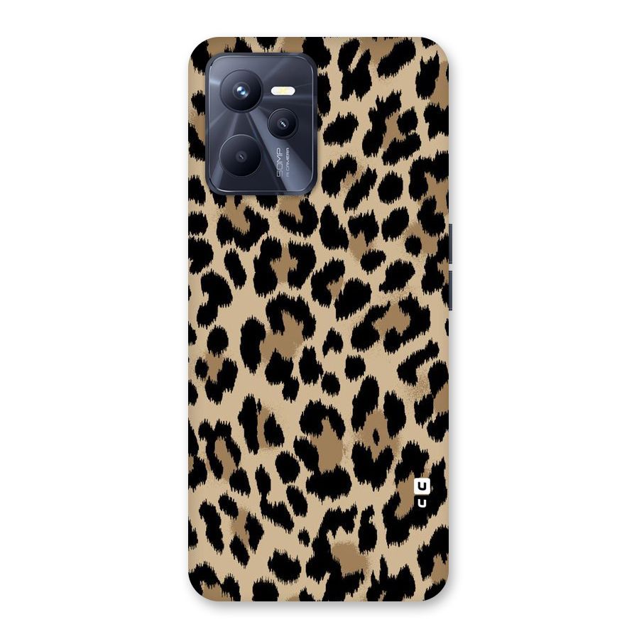 Brown Leapord Print Back Case for Realme C35