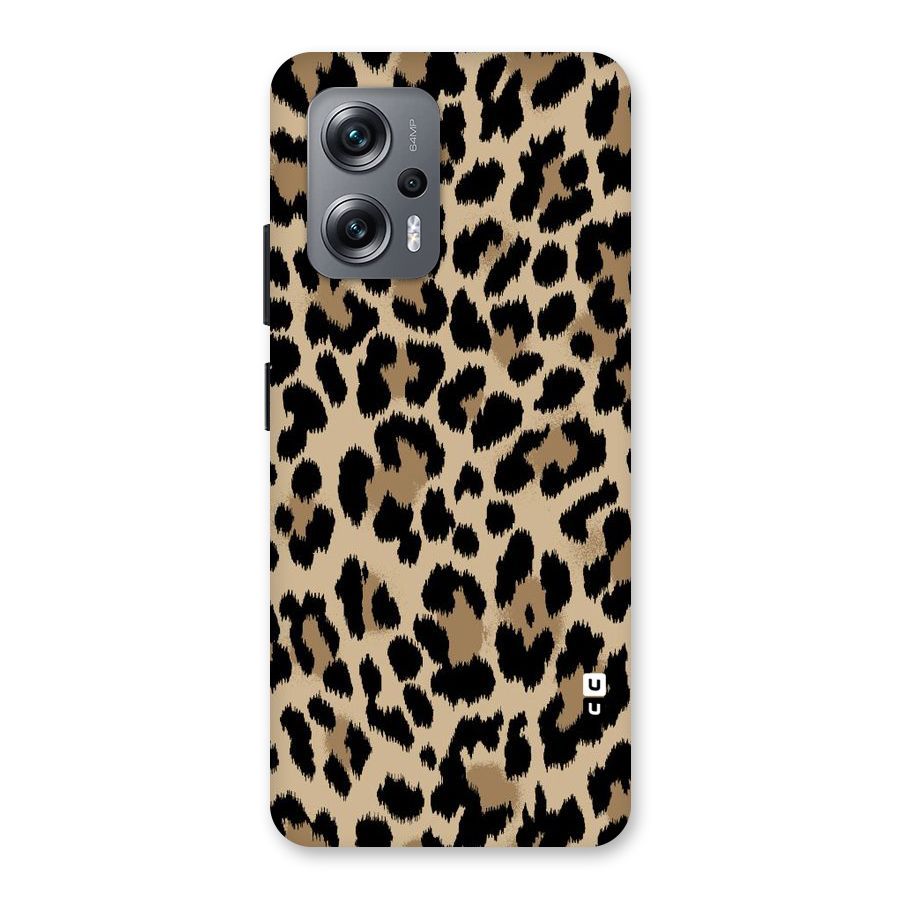Brown Leapord Print Back Case for Redmi K50i
