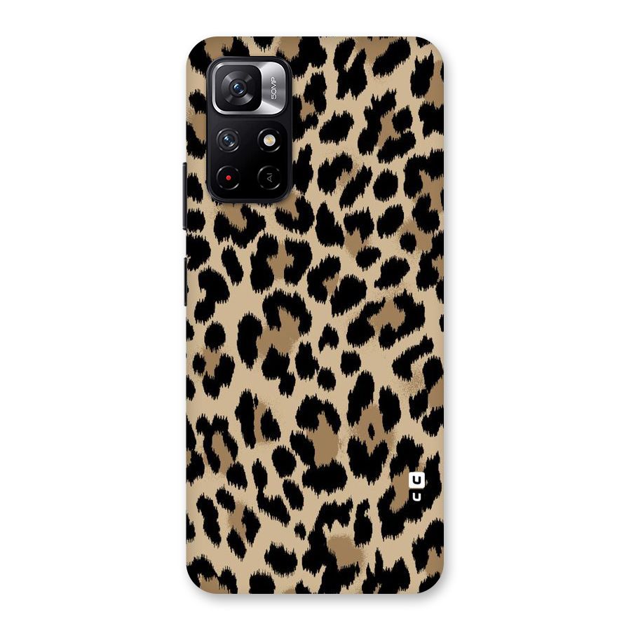Brown Leapord Print Back Case for Redmi Note 11T 5G