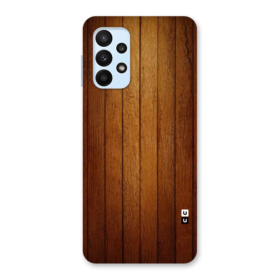 Brown Wood Design Back Case for Galaxy A23