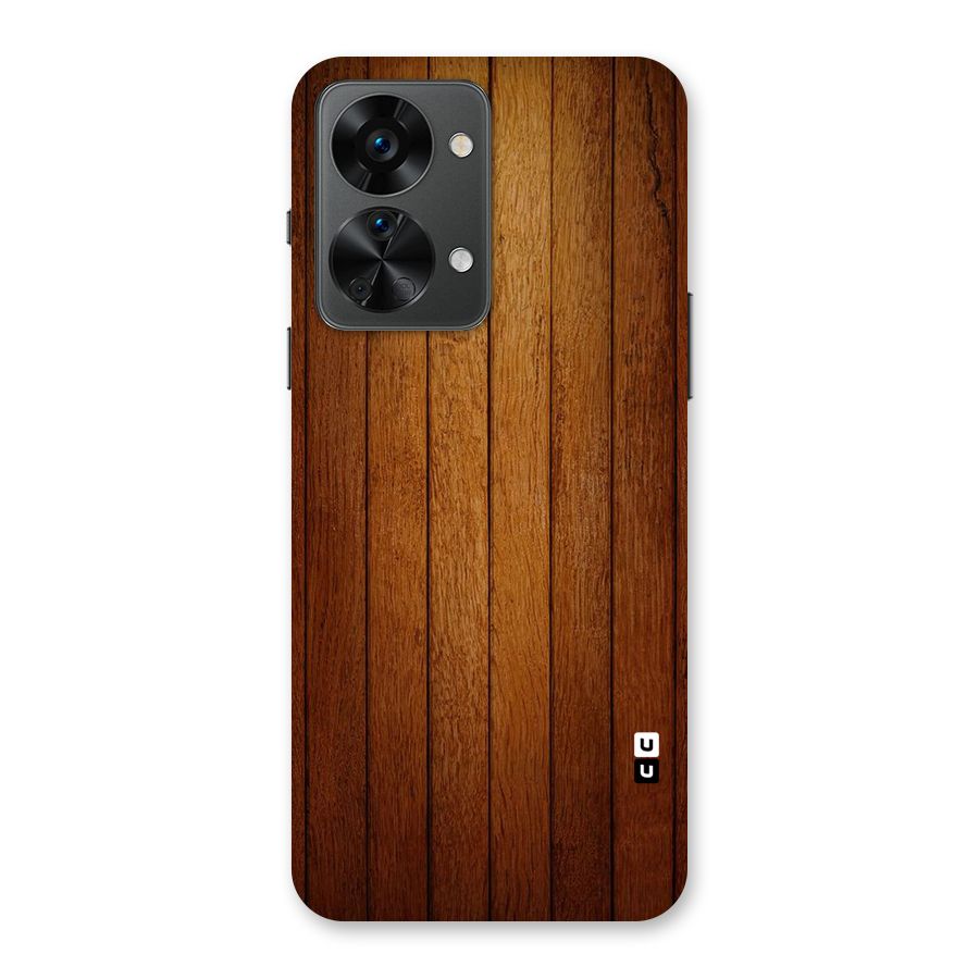 Brown Wood Design Back Case for OnePlus Nord 2T