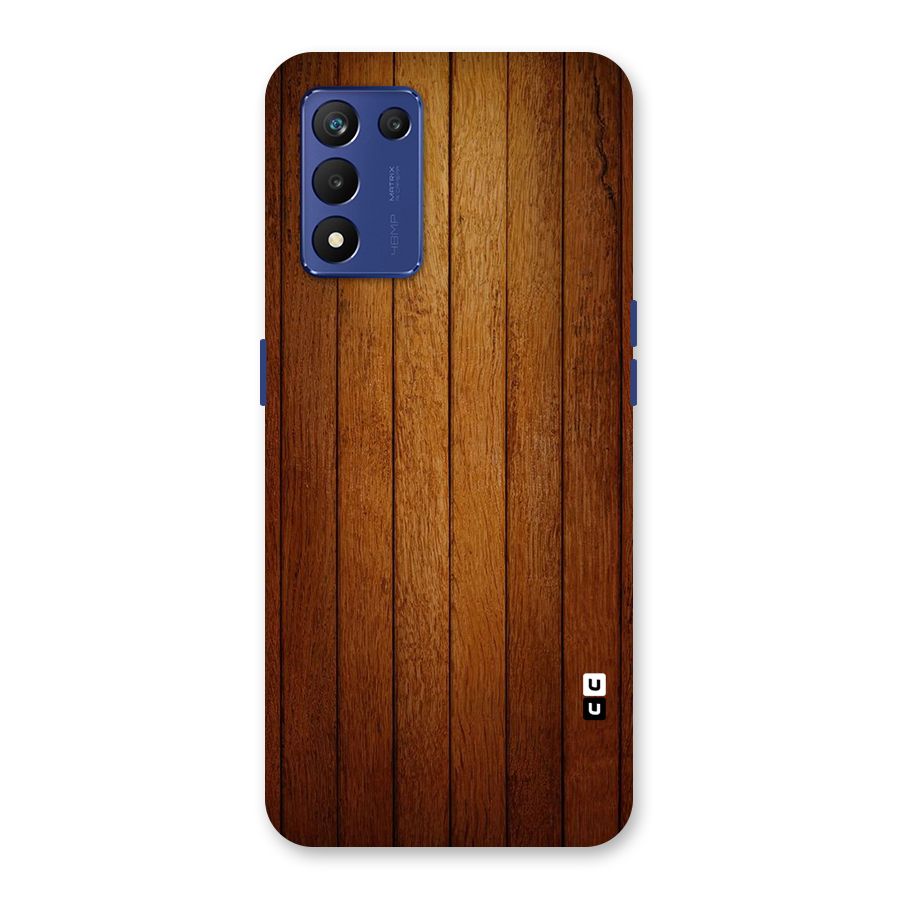 Brown Wood Design Back Case for Realme 9 5G Speed