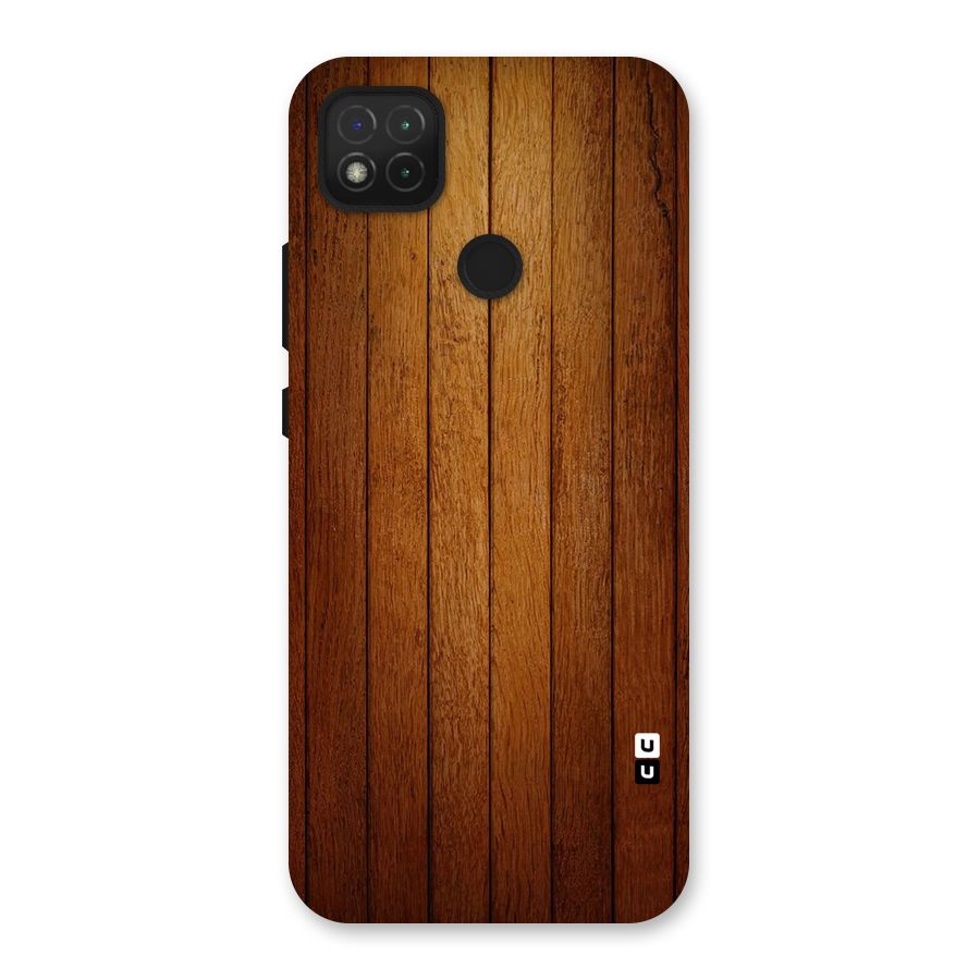 Brown Wood Design Back Case for Redmi 9 Activ