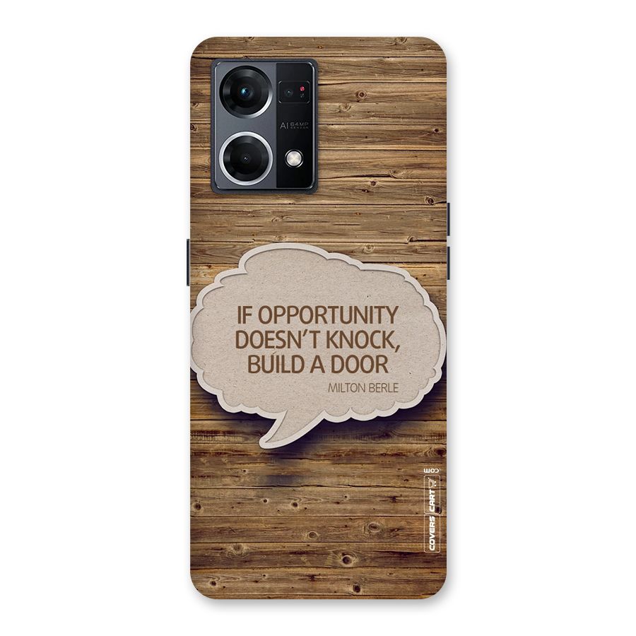 Build Your Door Glass Back Case for Oppo F21 Pro 5G