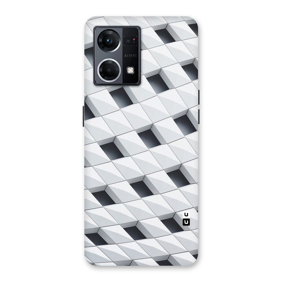 Building Pattern Glass Back Case for Oppo F21 Pro 5G