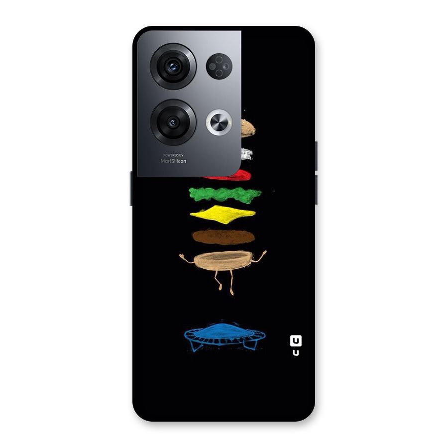 Burger Jump Back Case for Oppo Reno8 Pro 5G