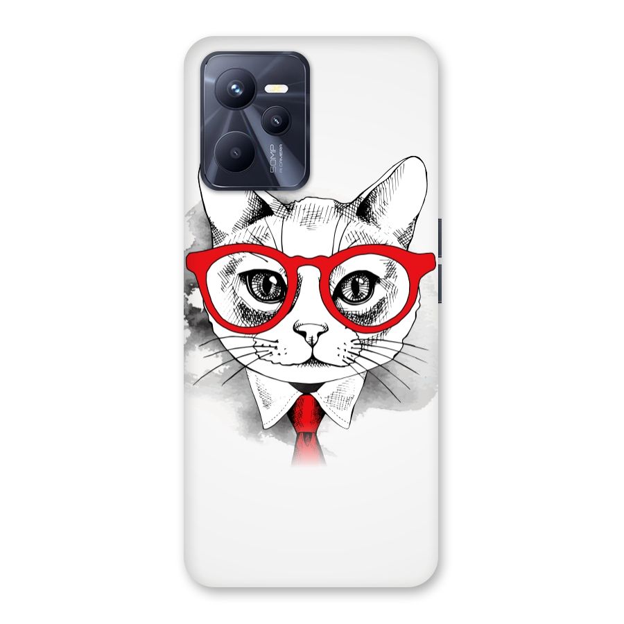 Business Cat Back Case for Realme C35