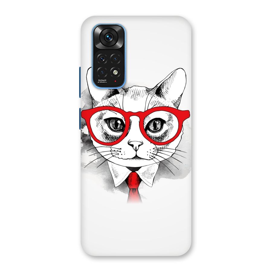 Business Cat Back Case for Redmi Note 11S