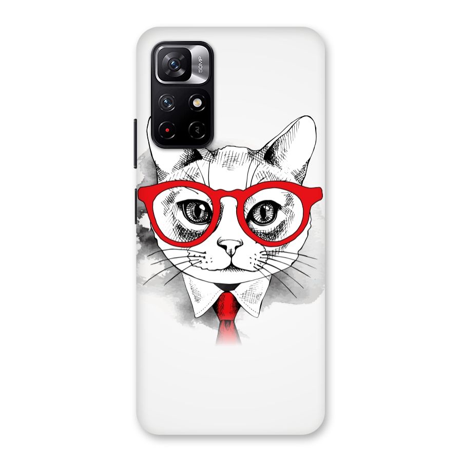 Business Cat Back Case for Redmi Note 11T 5G