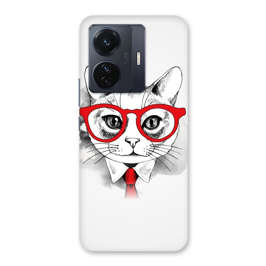 Business Cat Back Case for Vivo T1 Pro