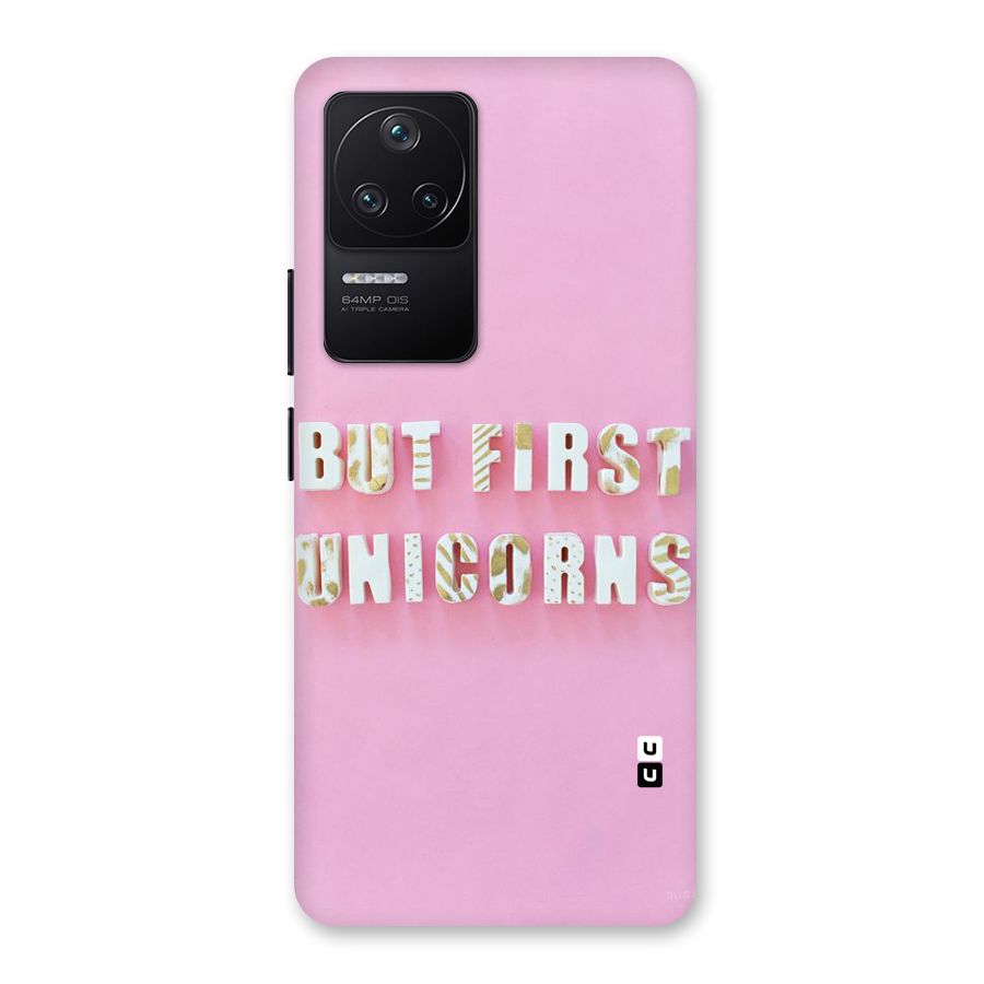 But First Unicorns Back Case for Poco F4 5G