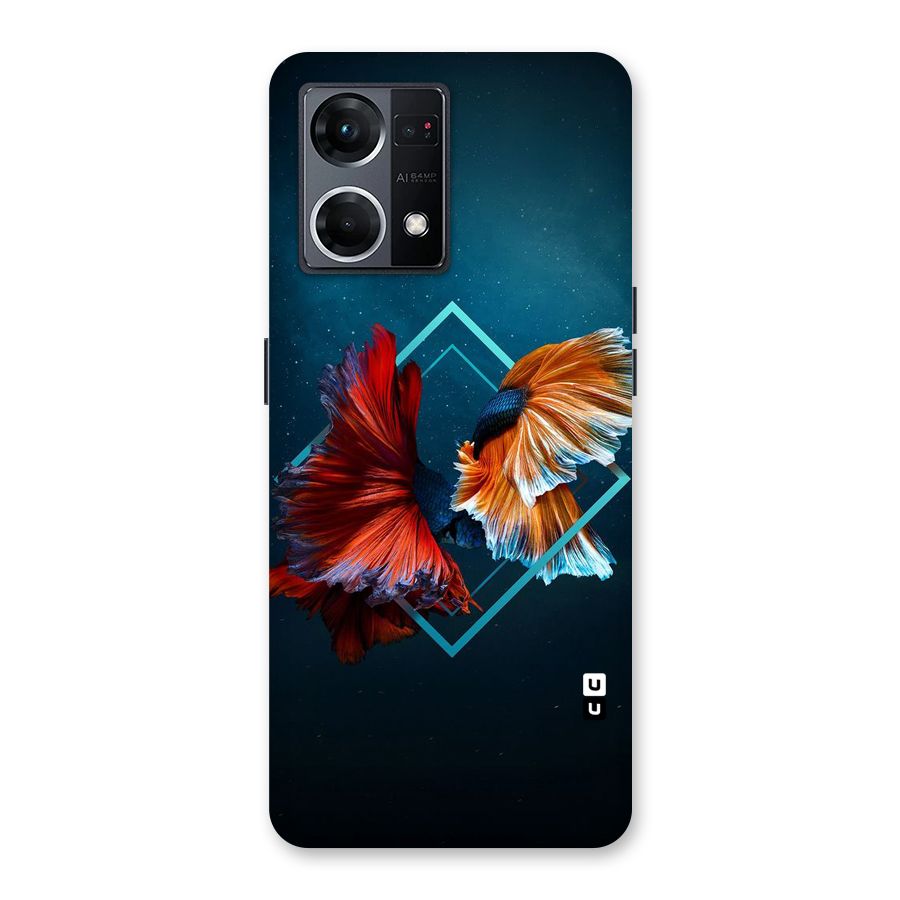 Butterfly Diamond Design Glass Back Case for Oppo F21 Pro 5G