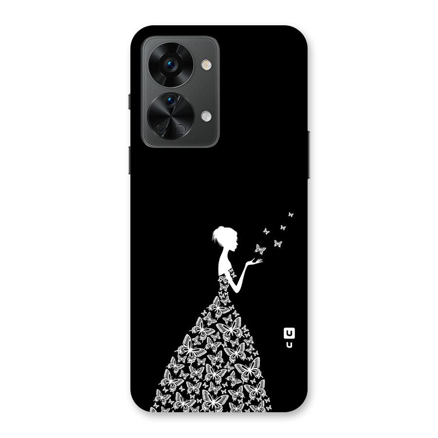 Butterfly Dress Back Case for OnePlus Nord 2T