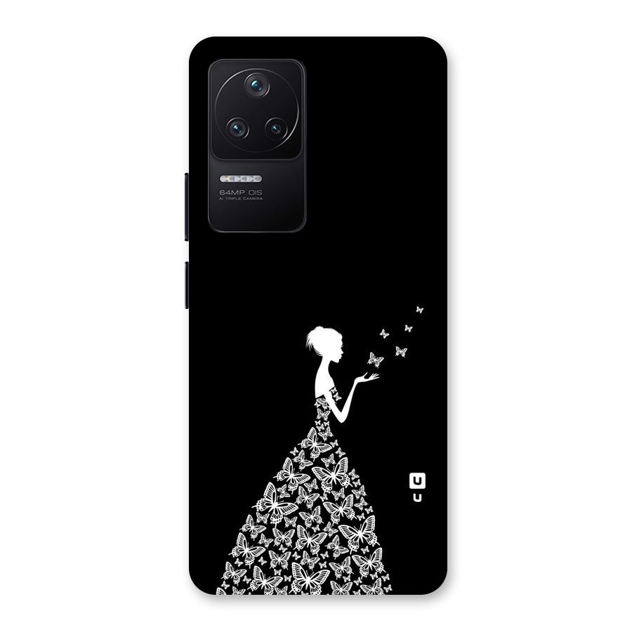 Butterfly Dress Back Case for Poco F4 5G