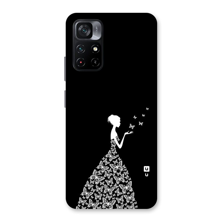 Butterfly Dress Back Case for Poco M4 Pro 5G