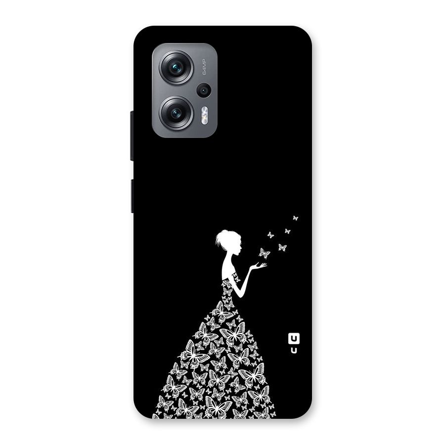 Butterfly Dress Back Case for Redmi K50i
