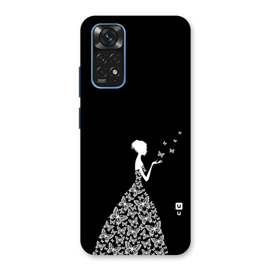 Butterfly Dress Back Case for Redmi Note 11S