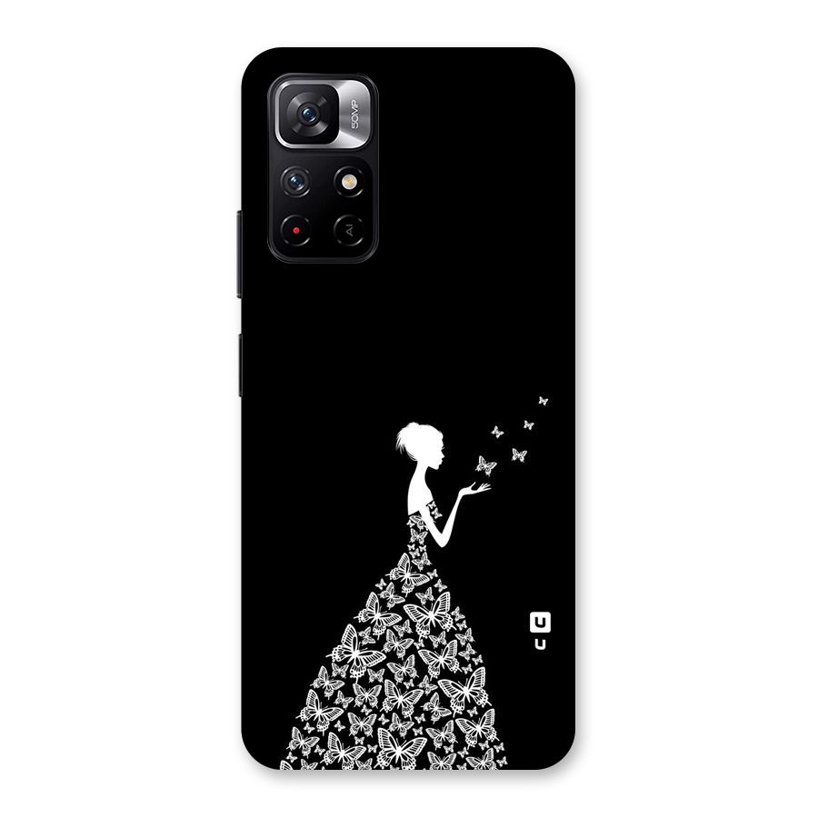 Butterfly Dress Back Case for Redmi Note 11T 5G