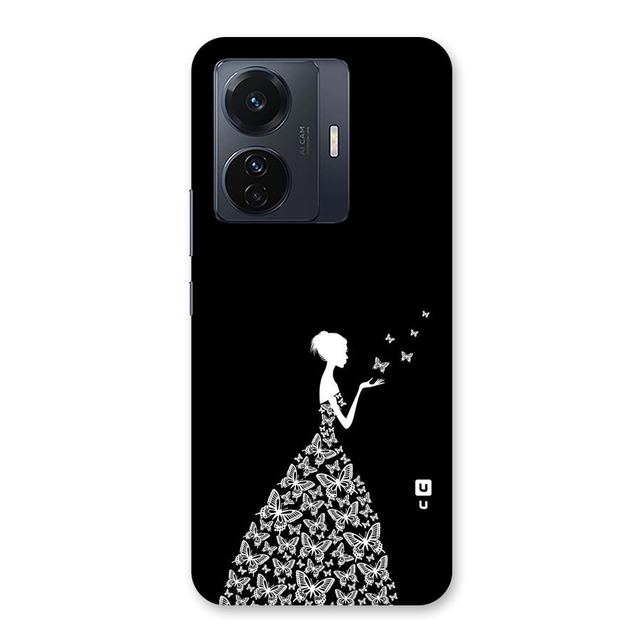 Butterfly Dress Back Case for Vivo T1 Pro