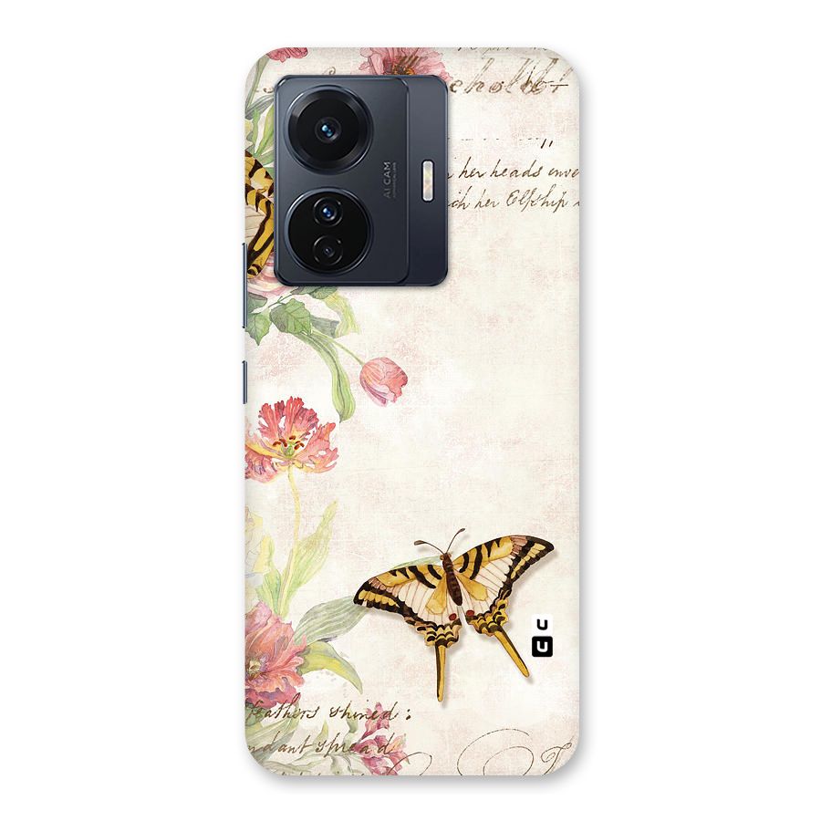Butterfly Floral Back Case for Vivo T1 Pro