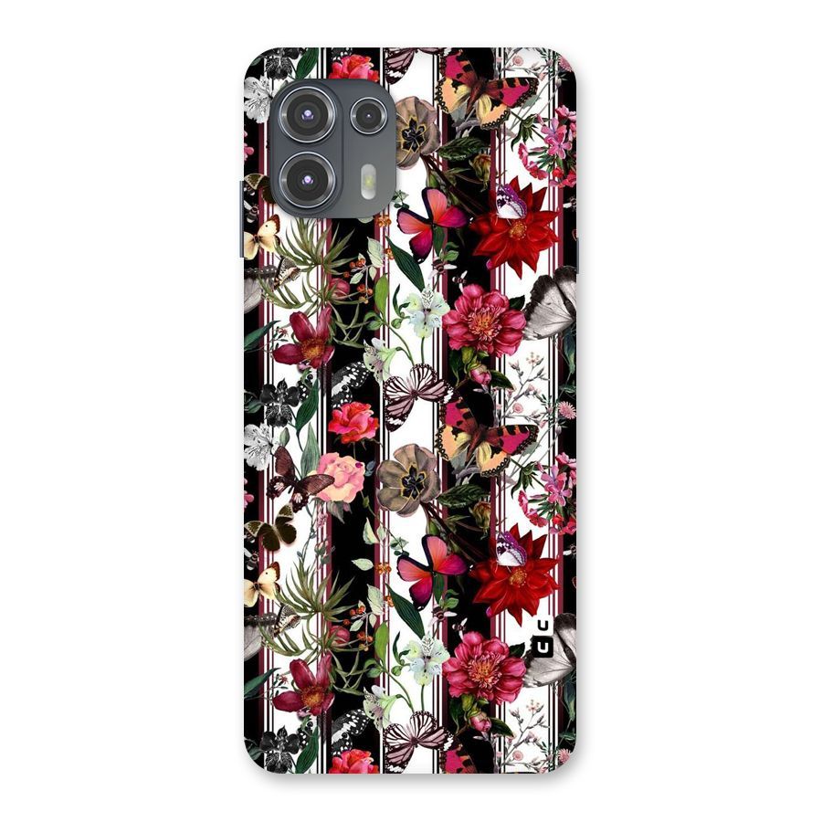 Butterfly Flowers Back Case for Motorola Edge 20 Fusion