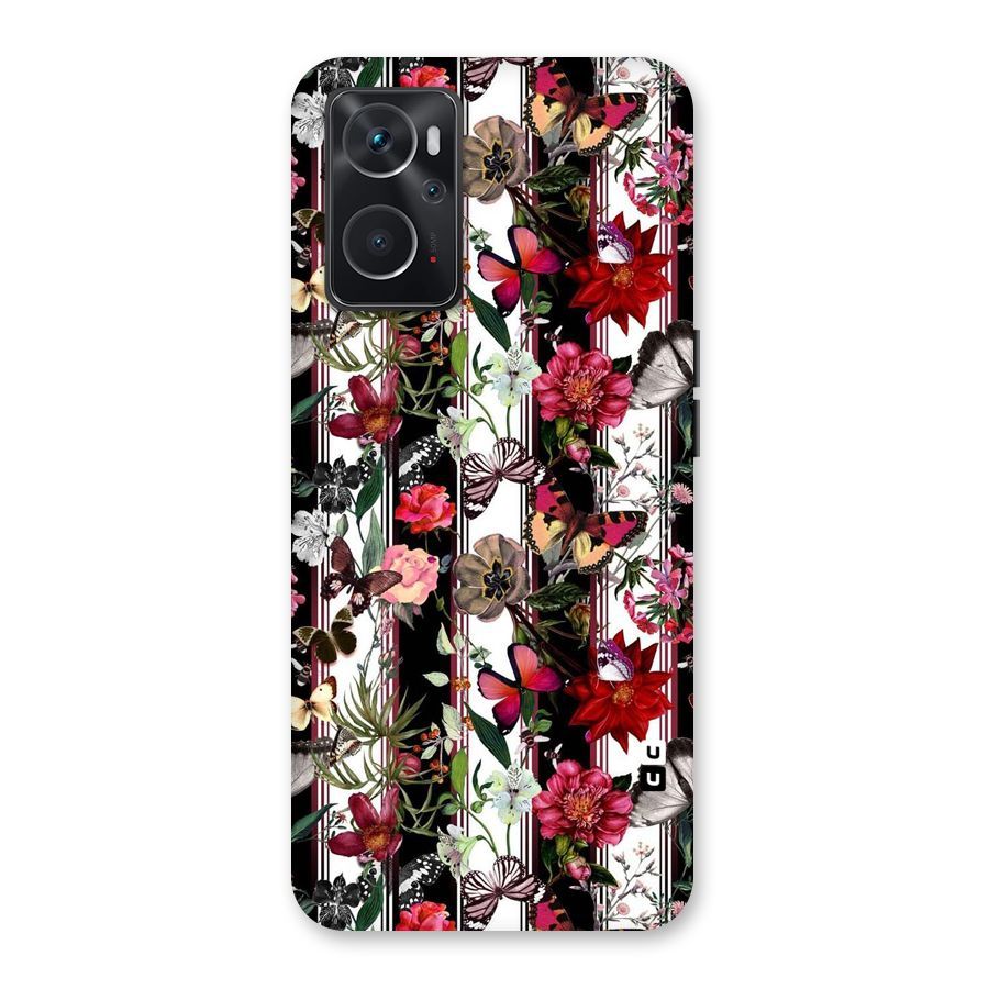 Butterfly Flowers Back Case for Oppo K10 4G
