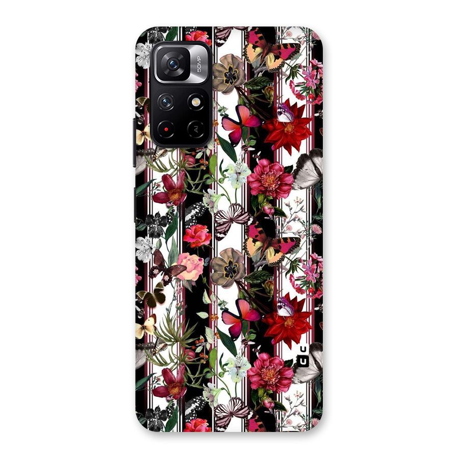Butterfly Flowers Back Case for Redmi Note 11T 5G