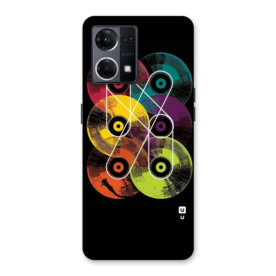 CD Tapes Glass Back Case for Oppo F21 Pro 5G