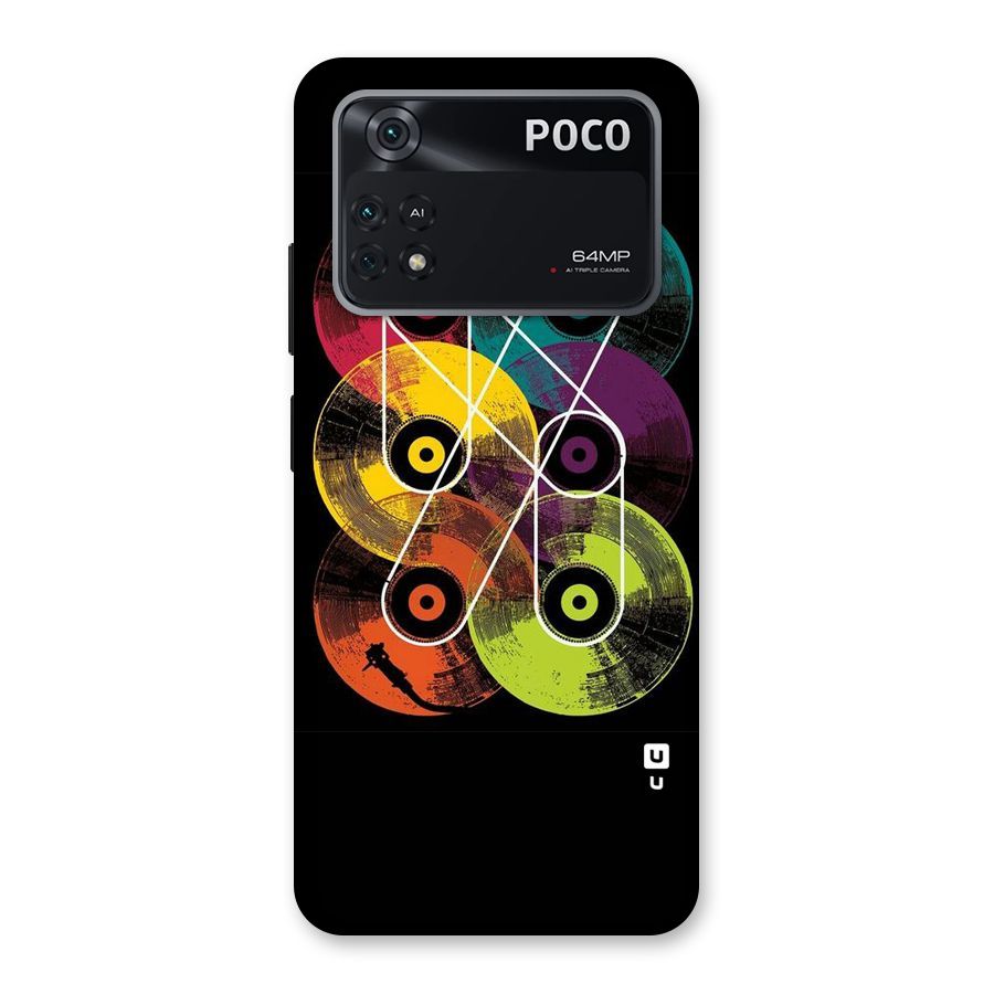 CD Tapes Back Case for Poco M4 Pro 4G