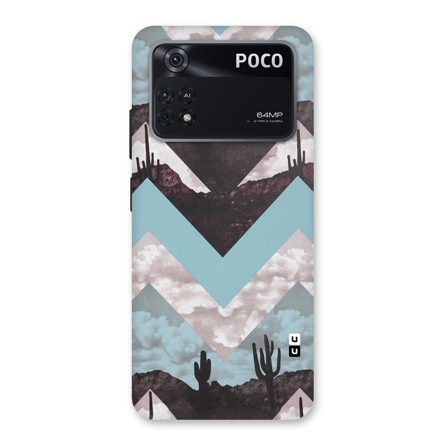 Cacutus Zig Zag Pattern Back Case for Poco M4 Pro 4G
