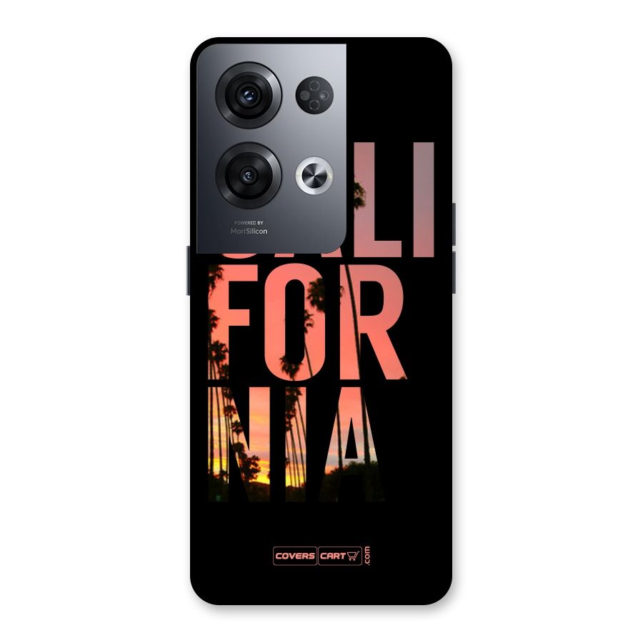 California Back Case for Oppo Reno8 Pro 5G