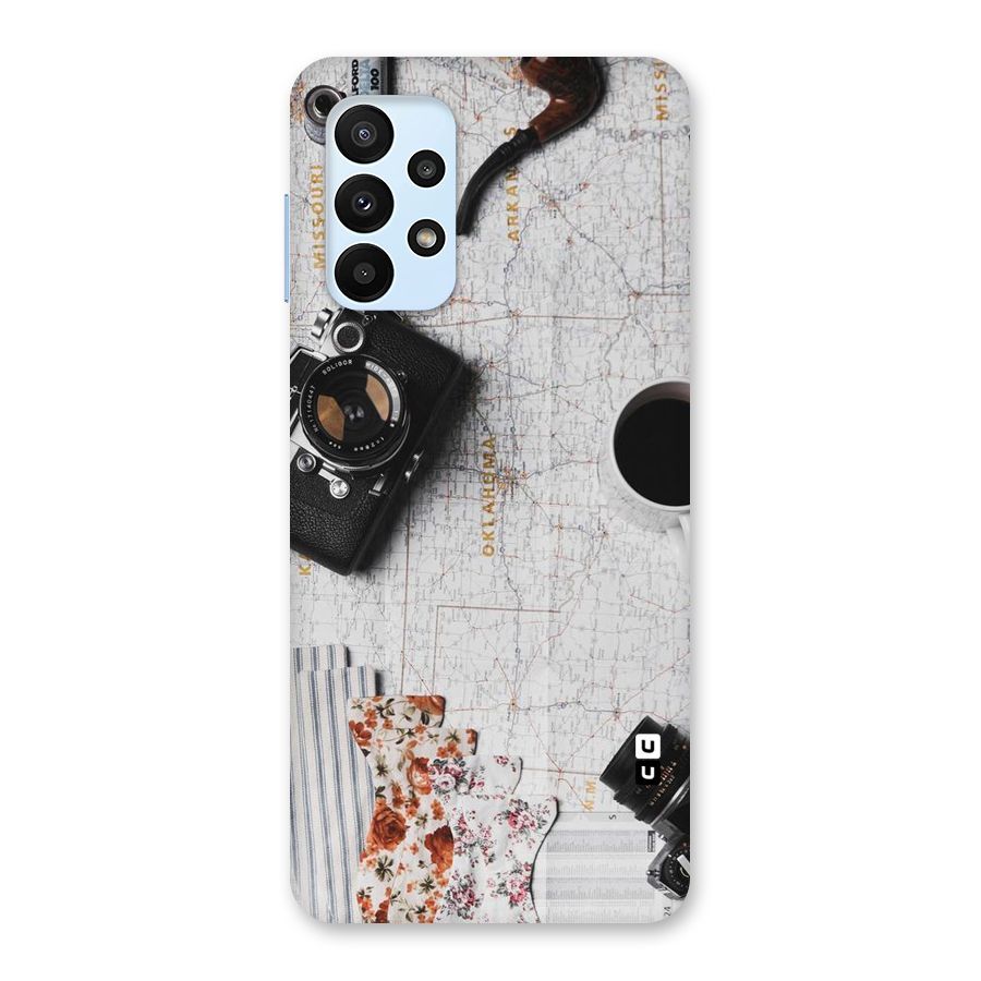 Camera Smoky Pipe Back Case for Galaxy A23