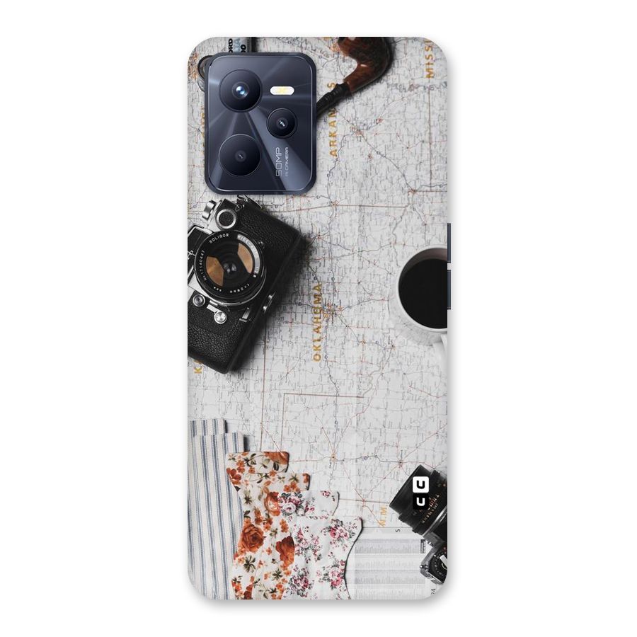 Camera Smoky Pipe Back Case for Realme C35