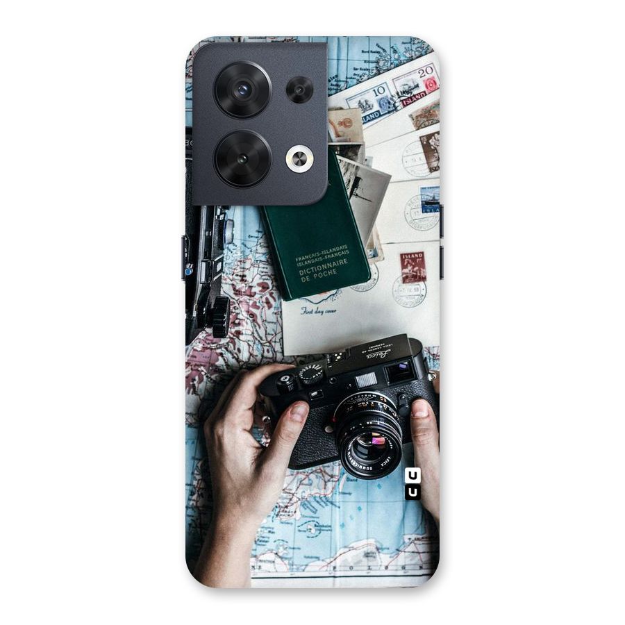 Camera and Postcards Back Case for Oppo Reno8 5G