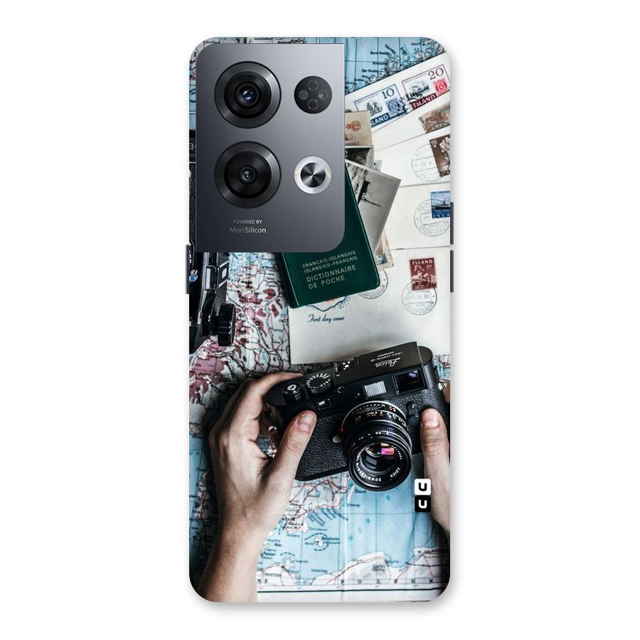 Camera and Postcards Back Case for Oppo Reno8 Pro 5G