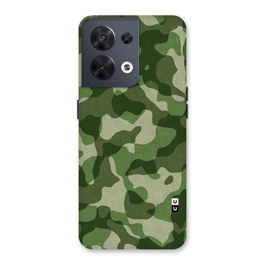 Camouflage Pattern Art Back Case for Oppo Reno8 5G