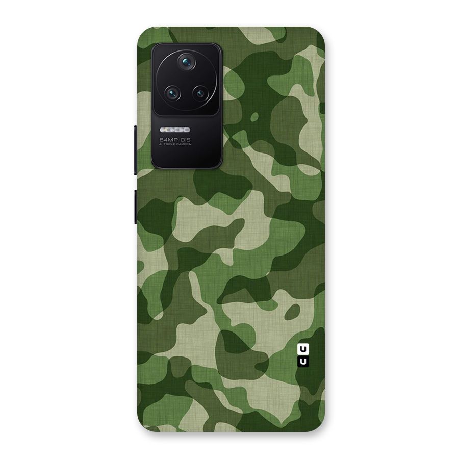 Camouflage Pattern Art Back Case for Poco F4 5G